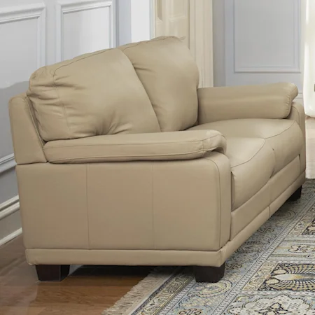 Casual Loveseat with Contemporary Furniture Style